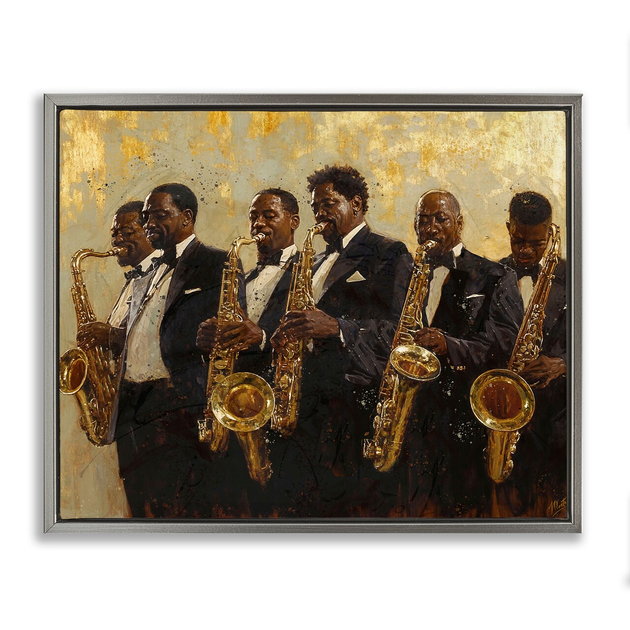 Stupell Industries Golden Era Ensemble Floating Frame, design by Marta Wiley